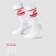 Nike Senior sportsokken - set van 3 wit/rood