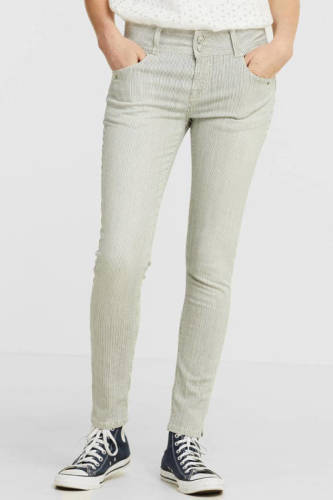 LTB gestreepte slim fit jeans Georget M bleach line wash