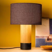 Domus Tafellamp Klippa zwart Trooper grafiet 41 cm
