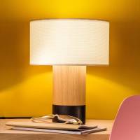 Domus Tafellamp Klippa zwart Trooper albast 31 cm
