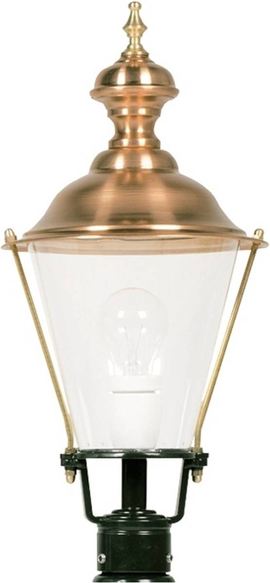 K.S. Verlichting Sokkellamp K4b met koper, groen