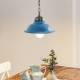 K.S. Verlichting Blauwe Retro-hanglamp Porto Fino
