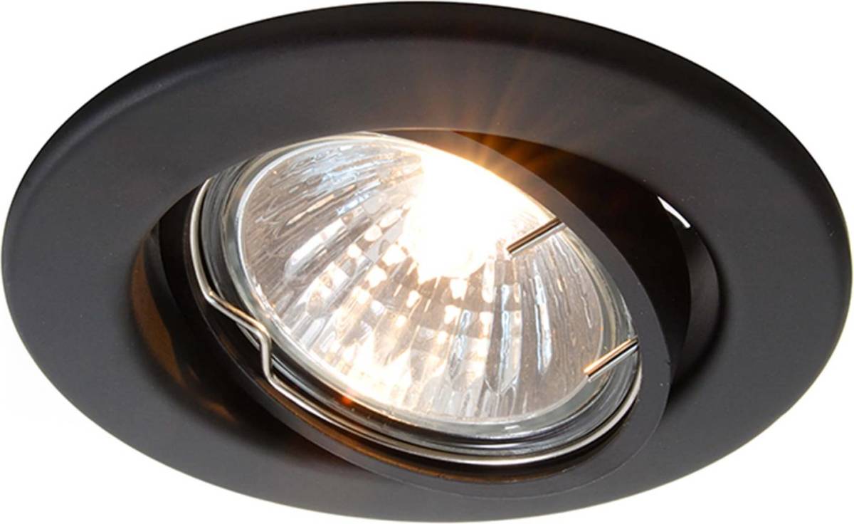 Deko-Light Zwenkbare 12V-inbouwring 68 mm mat zwart