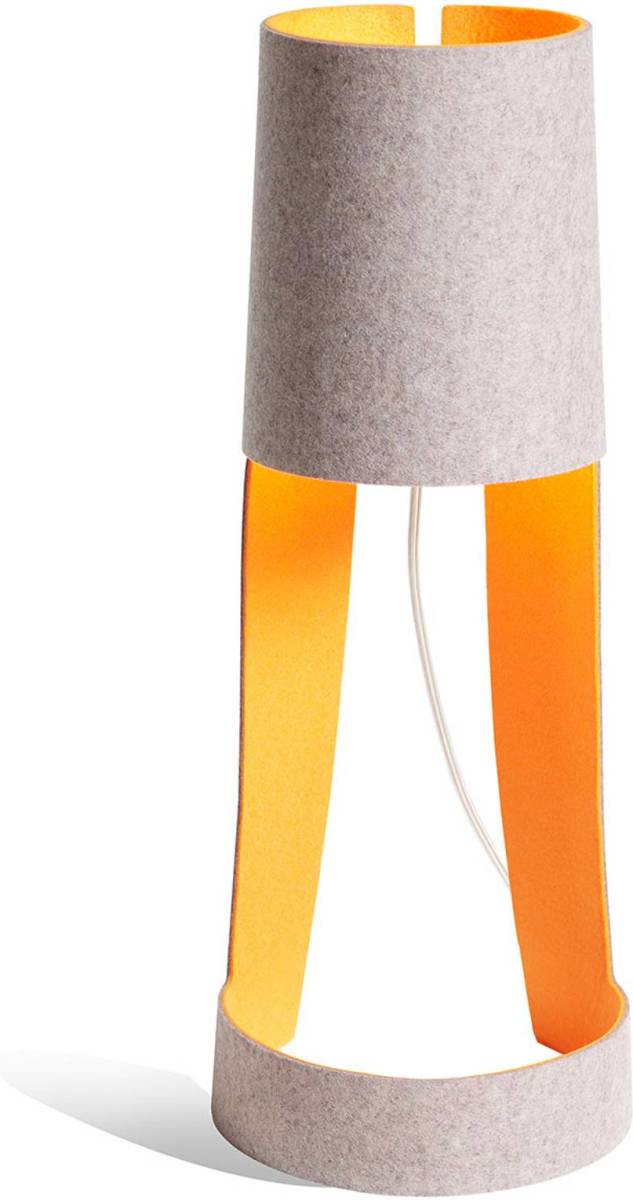 Domus Tafellamp Mia grijs-oranje