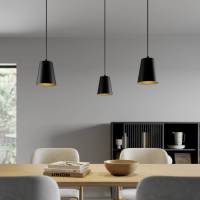 EMIBIG LIGHTING Hanglamp Link in zwart, 3-lamps