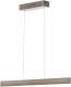 Knapstein LED hanglamp Runa, nikkel, lengte 92 cm