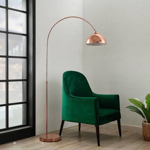 Lindby Lennart vloerlamp, koper