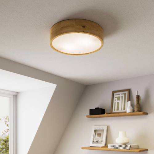 Envostar Kerio plafondlamp, Ø 37 cm, eiken naturel