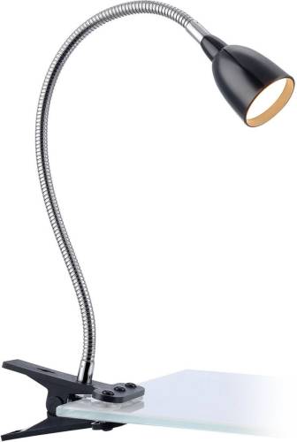 Markslöjd LED klemlamp Tulip, zwart