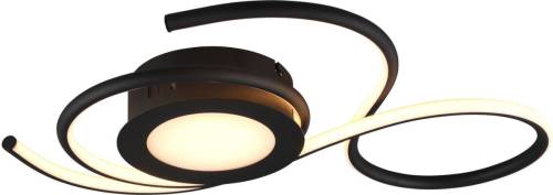 Trio Lighting LED plafondlamp Jive, 50cm, mat zwart