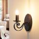Lucande Caleb - roestkleurige wandlamp in landelijke stijl