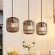 Lindby Canyana hanglamp, 3-lamps, natuur