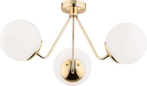 EULUNA Plafondlamp Tuse, 3-lamps, messing
