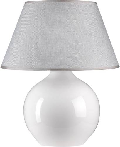 EULUNA Tafellamp Sfera, hoogte 53 cm, wit/grijs