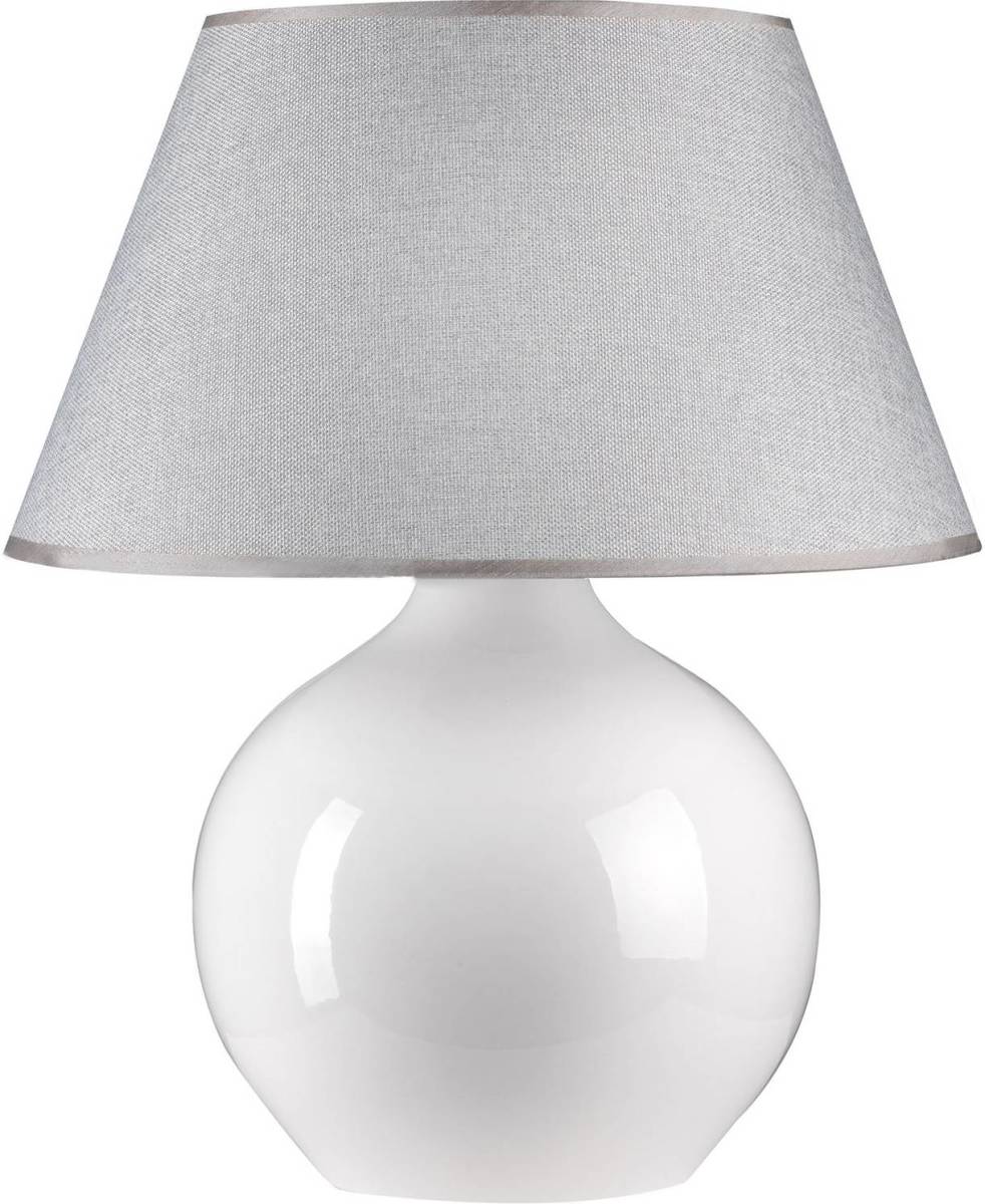 EULUNA Tafellamp Sfera, hoogte 53 cm, wit/grijs