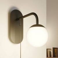 Lucande Rama LED wandlamp met glazen lampenkap