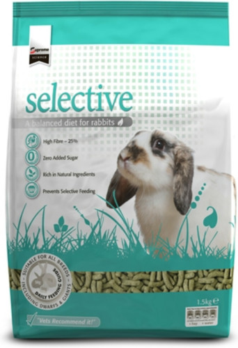 4x Supreme Science Selective Rabbit Konijnenvoer 1,5 kg