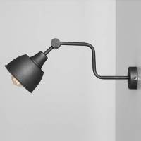 EULUNA Wandlamp 990, 1-lamp, zwart