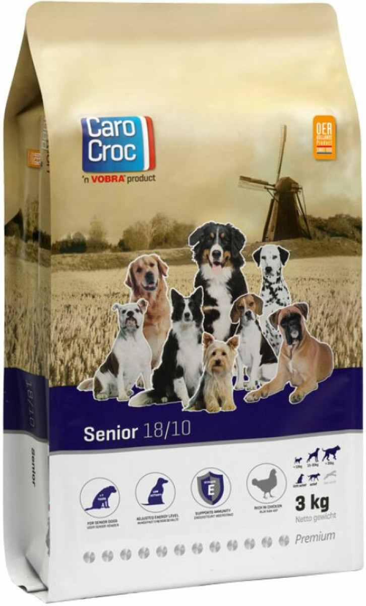 CaroCroc Senior 18/10 Hondenvoer 3 kg