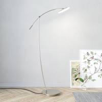B-Leuchten Ohio vloerlamp nikkel/chroom