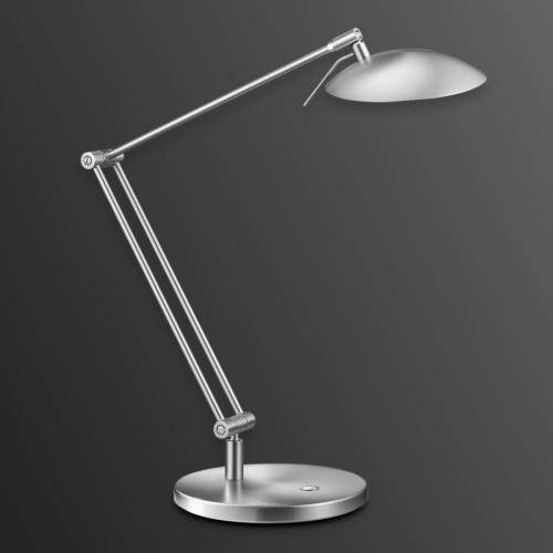 Knapstein Geniale LED bureaulamp COIRA, mat nikkel