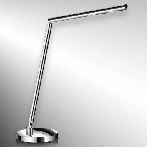 Knapstein tijdloze LED-bureaulamp Glance, chroom