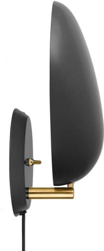 Gubi Cobra design-wandlamp zwart met stekker