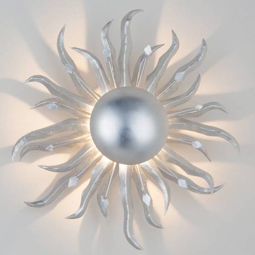 HOLLÄNDER Wandlamp SONNE SILBER diameter 45 cm