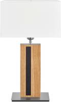 HerzBlut Maive tafellamp, eiken geolied, wit 56cm