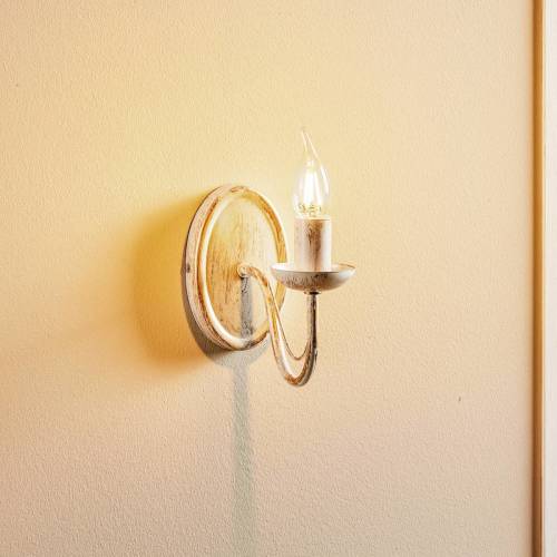 EULUNA Wandlamp Malbo in wit, 1-lamp