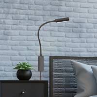 Fischer & Honsel LED wandlamp Raik met gebarenbediening, zwart
