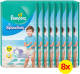 8x Pampers Splashers Zwemluiers Maat 5 (14 kg+) 10 stuks