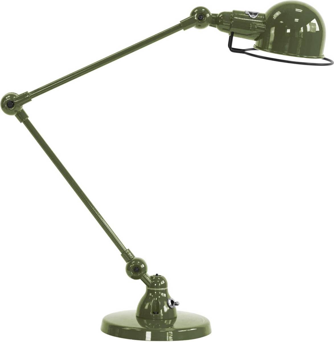 Jielde Signal SI333 tafellamp met voet, olijfgroen