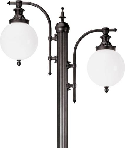 K.S. Verlichting Mastlamp Madeira 2-lamps donkergroen