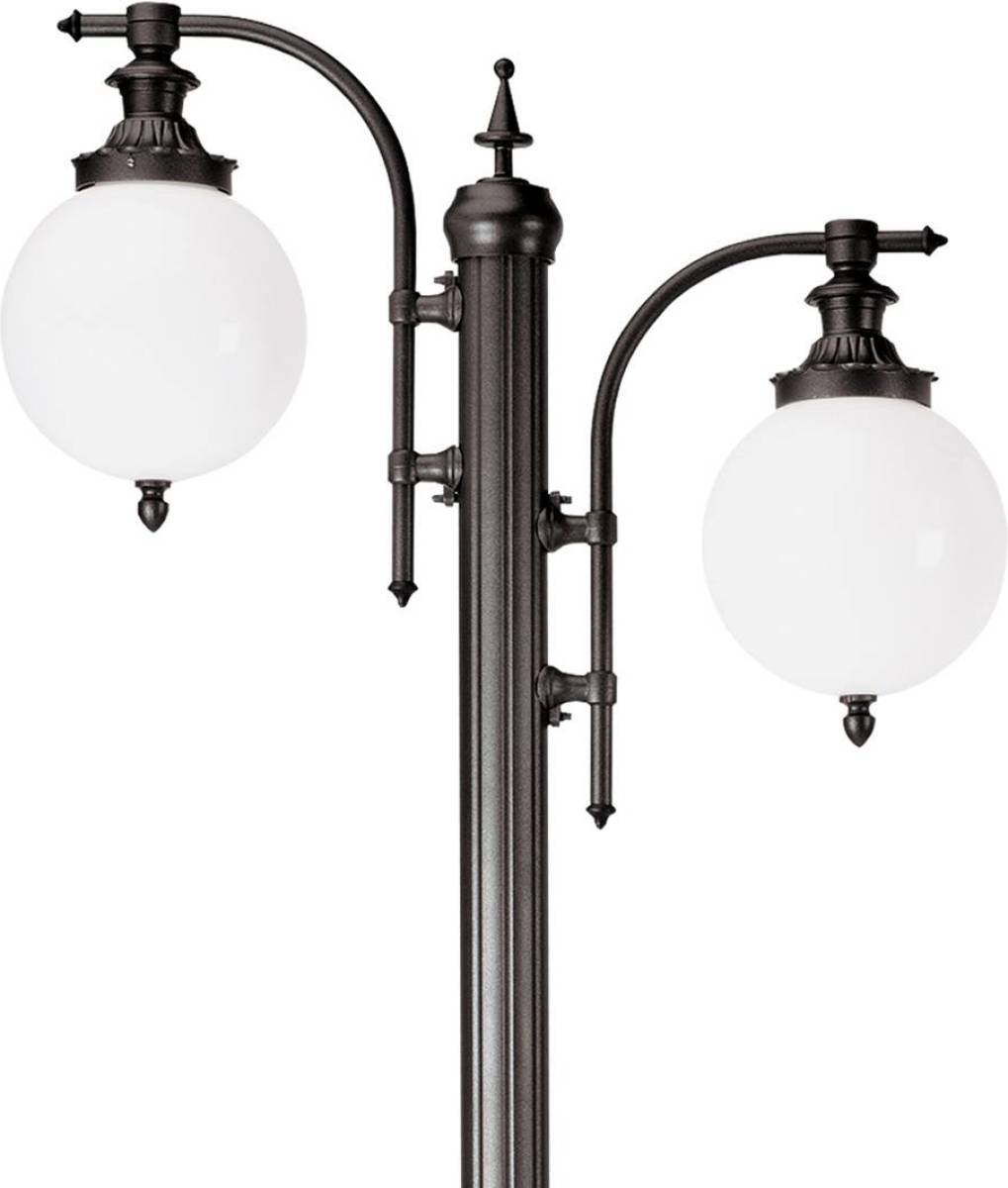 K.S. Verlichting Mastlamp Madeira 2-lamps donkergroen