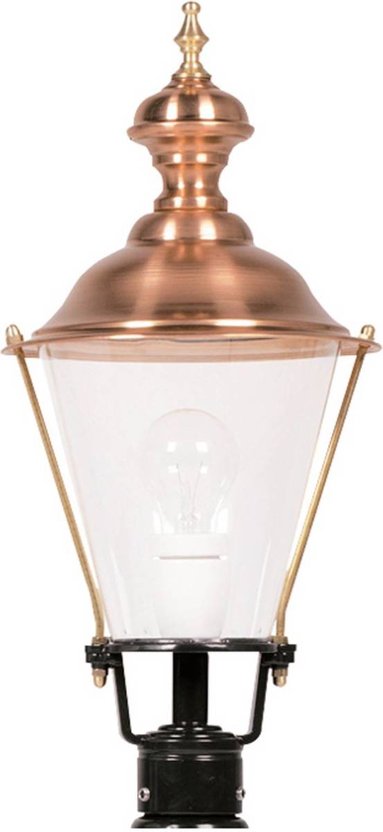 K.S. Verlichting Sokkellamp K4b met koper, zwart