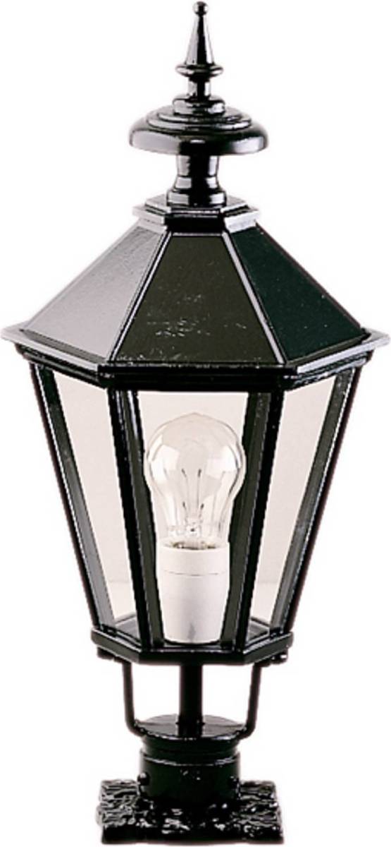 K.S. Verlichting Sokkellamp K7c, zwart