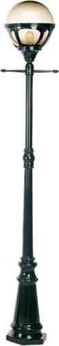 K.S. Verlichting Mastlamp Bali, 215 cm, zwart
