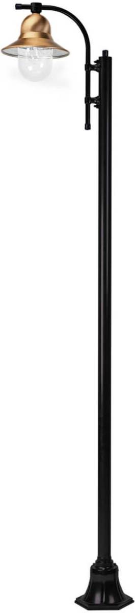 K.S. Verlichting Mastlamp Toscane 240 cm, zwart, 1-lamp