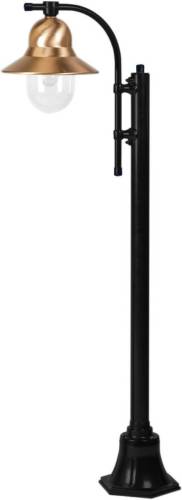 K.S. Verlichting Mastlamp Toscane 1-lamp 150 cm, zwart