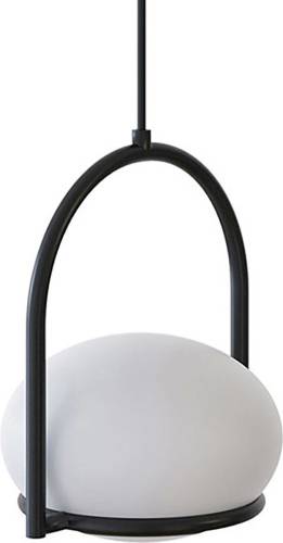 LEDS-C4 Coco Single hanglamp, zwart/wit