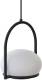 LEDS-C4 Coco Single hanglamp, zwart/wit