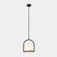 LEDS-C4 Coco Single hanglamp, zwart/wit