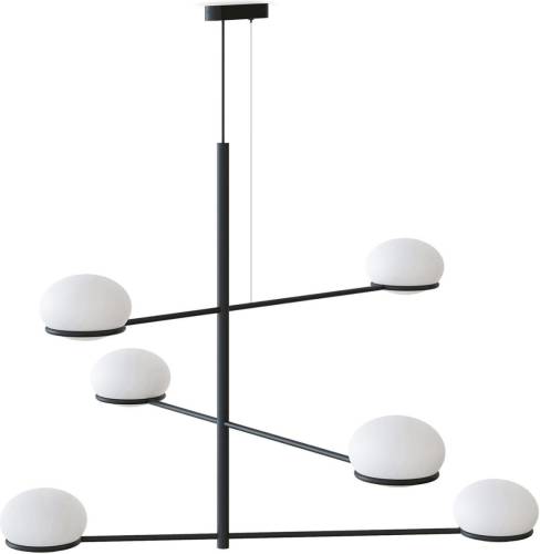 LEDS-C4 Coco Chandelier hanglamp, zwart/wit