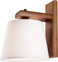 EULUNA Wandlamp Sweden met houten frame, noten eiken