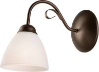 EULUNA Wandlamp Adoro met glazen kap, bruin
