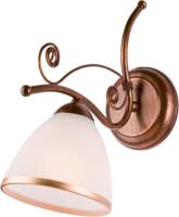 EULUNA Wandlamp Roma in wit en bruin