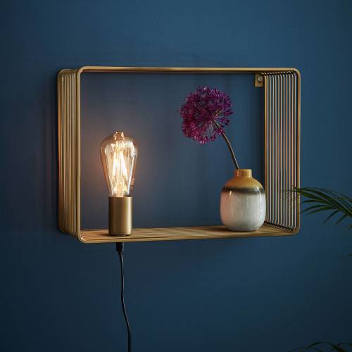 Markslöjd Wandlamp Shelf, goud