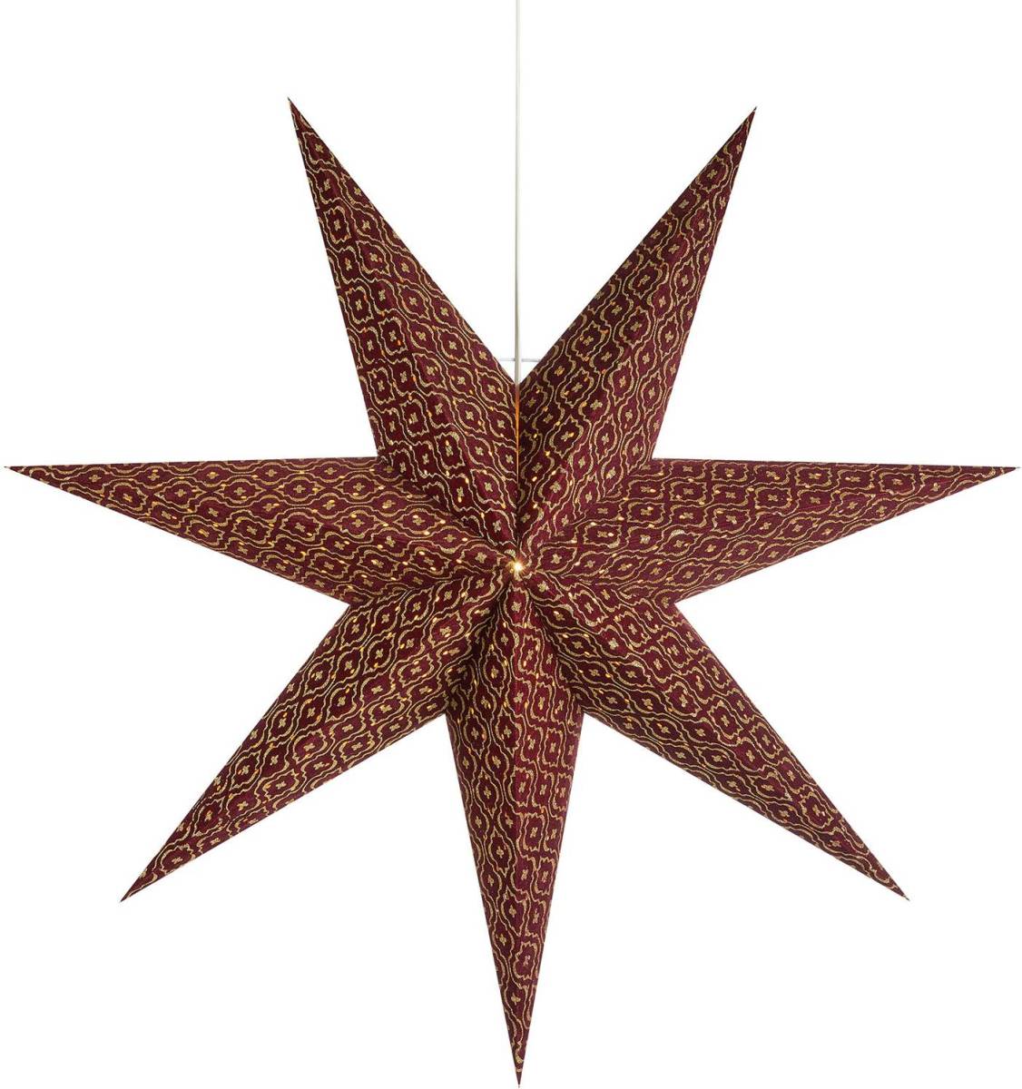 Markslöjd Decoratie ster Baroque ophangbaar, Ø45cm, bordeaux