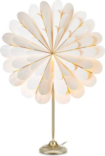 Markslöjd Decoratie ster Marigold als tafellamp, wit/messing